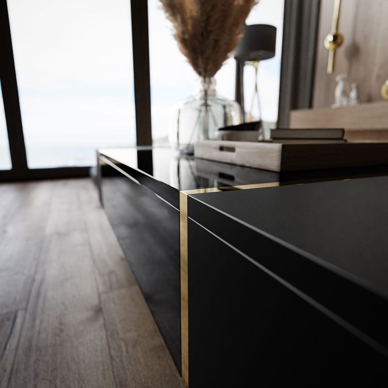 Academy coffee table, Black