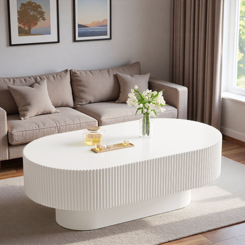 Table basse 48,4 po, Blanc