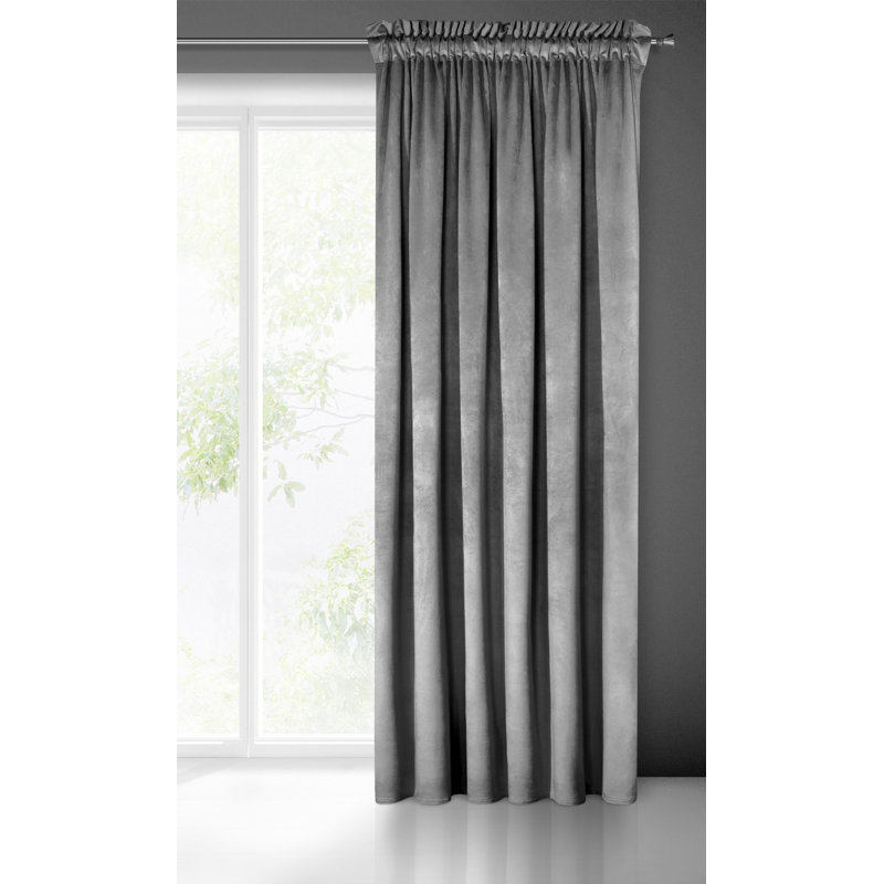 Abdihafid Blackout Curtain, Steel