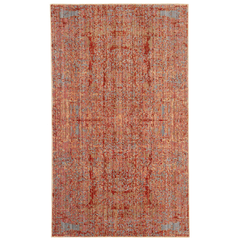 Tapis abstrait rouge, Rectangle 3 pi x 5 pi