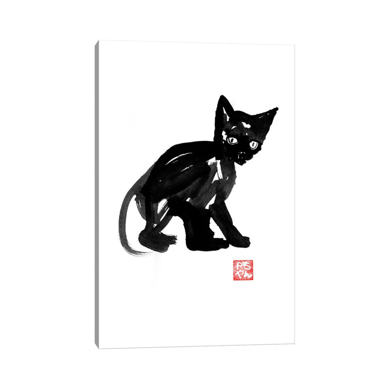 Neko by Péchane - Print on Canvas, Wrapped Canvas, 101.6 cm H x 66.04 cm W x 3.175 cm D
