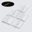 5x White Acrylic Piano Hinges 32 mm x 38 mm, Continuous Plastic Hinges