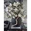 Black Konos Vase With White Magnolias