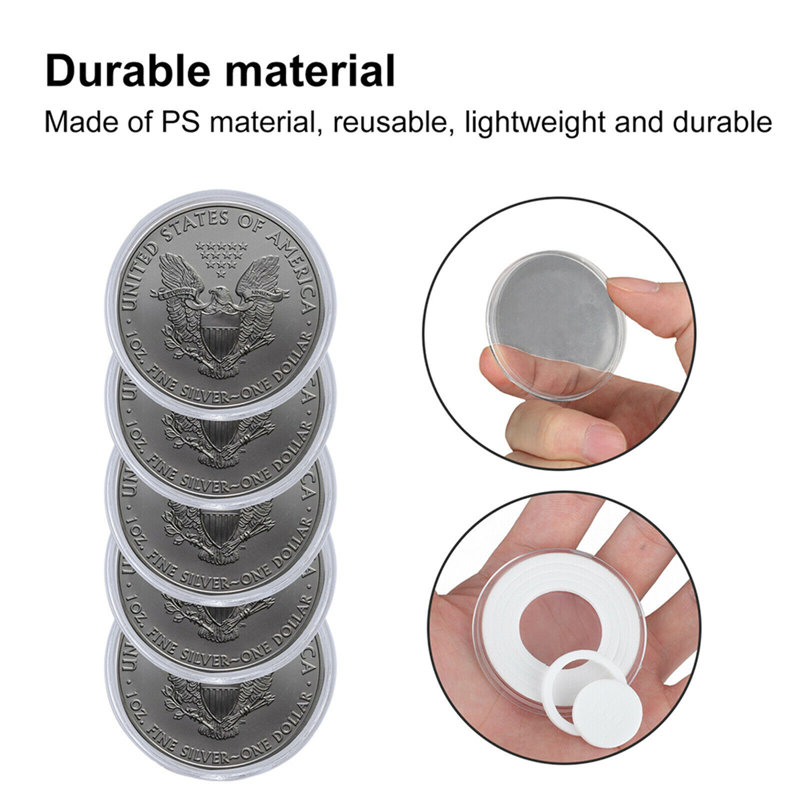 Boîte de 20 pièces pour collection de pièces de 46 mm