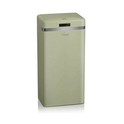 Retro Metal 45 Litre Motion Sensor Rubbish Bin