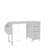 47.3"Office Desk With Power Outlet,3 Drawers,Side Pocket, Study Desk Easy To Assemble,Frame Stability Reversible For Home Desk, Company Computer Desk, Game Table,Vanity Table-1488952548