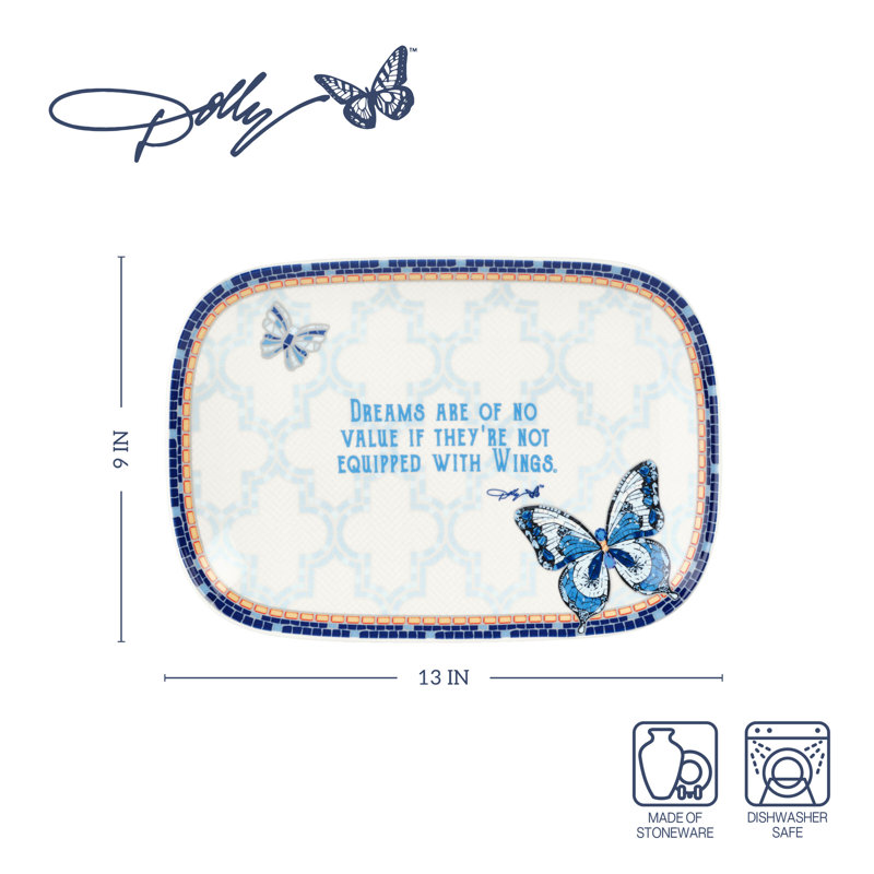 Dolly Parton Jeweled Mosaic Serving Tray