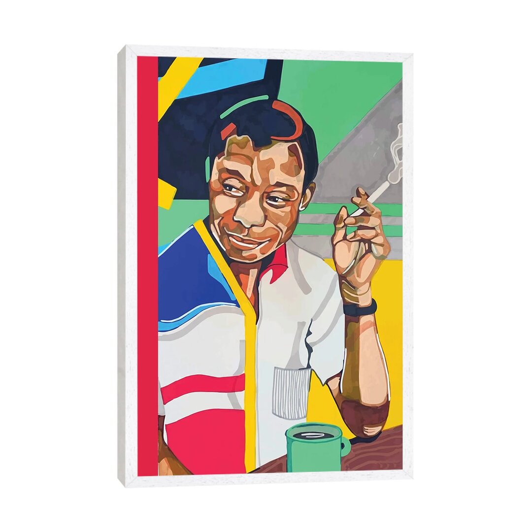 Leinwandbild - Grafikdruck „James Baldwin” von Domonique Brown