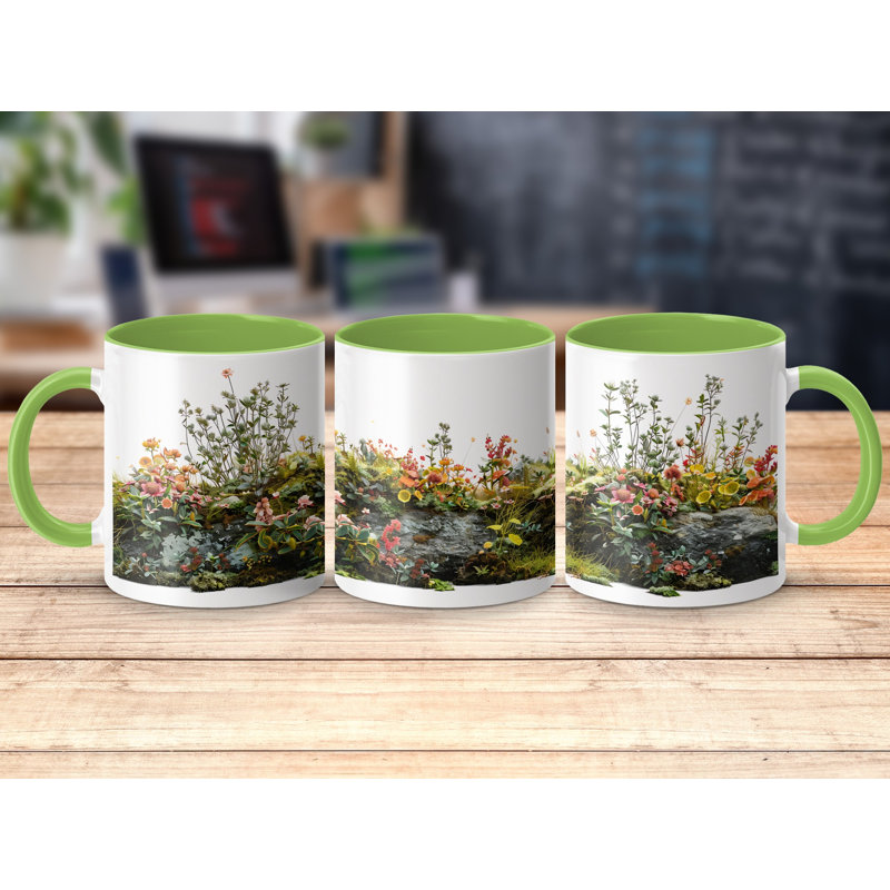 Ceramic Coffee Mug, Light Green