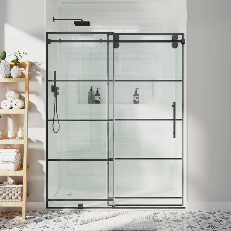 Porte de douche coulissante simple sans cadre Opoc Mirage