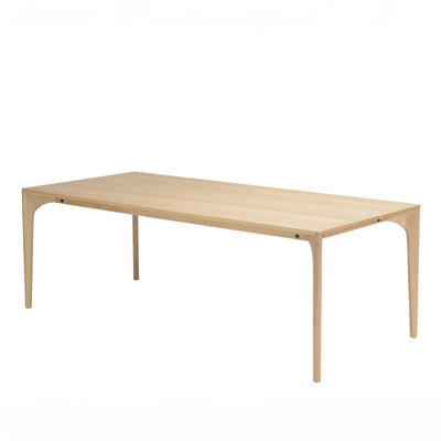 MAXENCE Oak Solid Wood Base Dining Table
