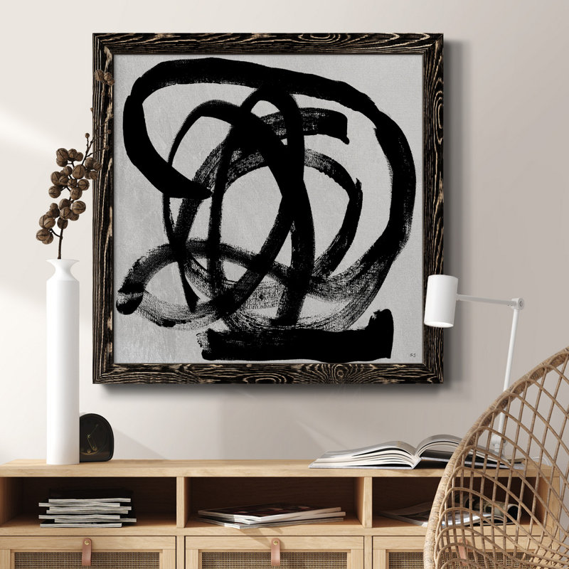 Paris minuit - Peinture sur toile encadrée, H 26,5 po x l 26,5 po x P 1,5 po, Toile encadrée dorée