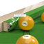 Tables de billard rectangulaire en bois manufacturé vert + beige + noir-117093458