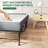 75"x46" Inch Extra Long Folding Bed with 5" Memory Foam Mattress, Heavy Duty Rollaway Guest Bed for Adults, Portable Sleeper for Office Nap, Home, Camping - Space Saving & Easy Storage-1298061643