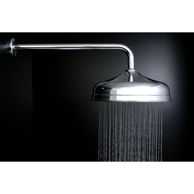 Kingston Shower Scape 10-Inch Round Raindrop Shower Head with 17-Inch Shower Arm, Polished Chrome