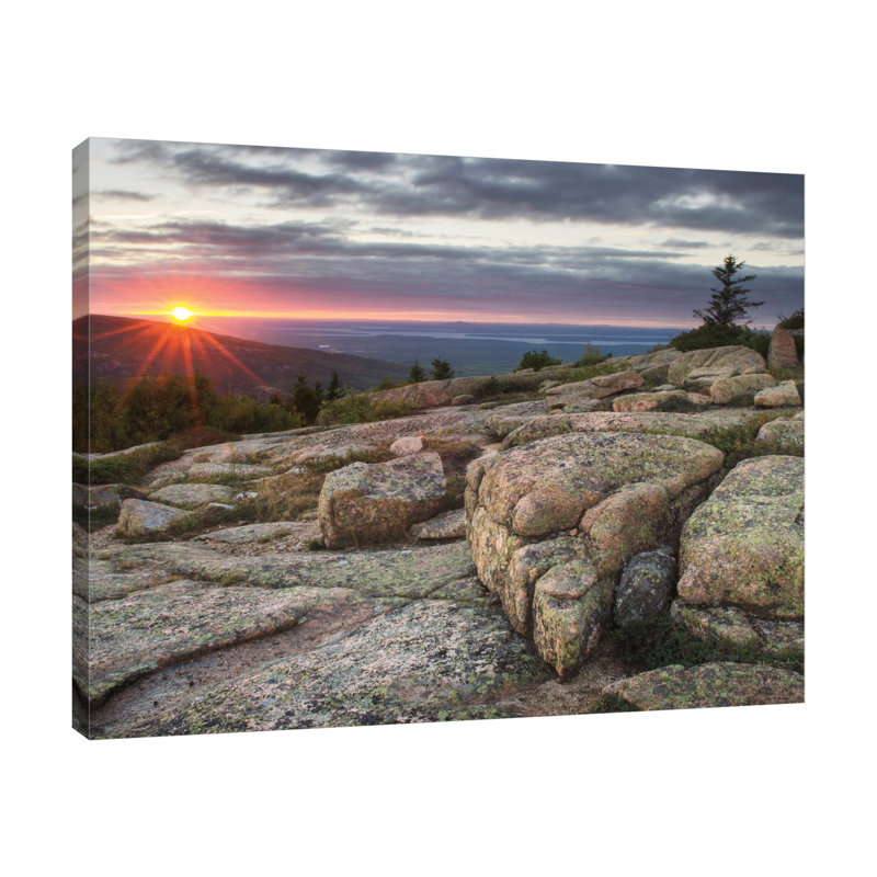 " Acadia National Park Sunset " by Alan Majchrowicz, 24" H x 30" W x 1.5" D