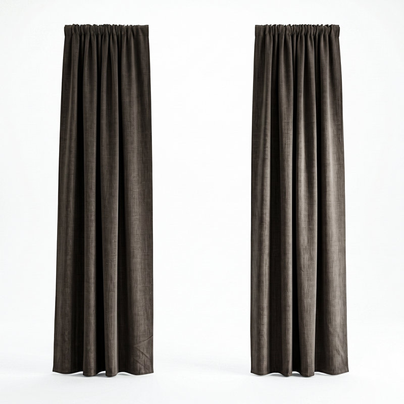 Blackout Curtain Pair, 137 cm Width x 260 cm Drop