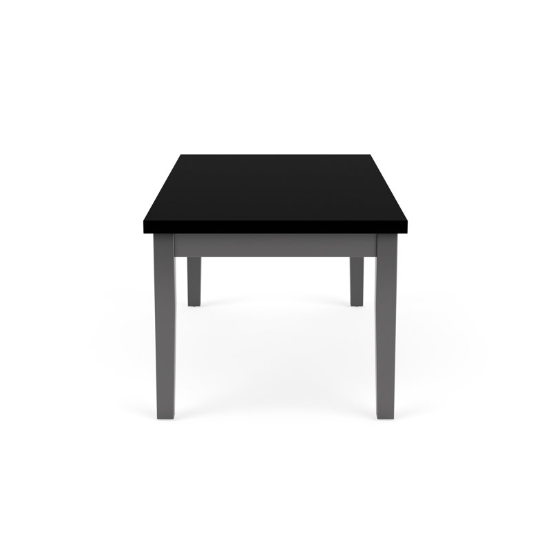 Table basse en bois Lenox, Étain