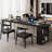Black Rectangular Solid Wood desk-2133992606