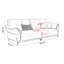 Canapé modulaire brun en cuir véritable-694235803