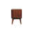 Curved Chestnut Double Slot Eylah