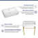 30"L x 16-1/2"W Ceramic Rectangular Console Bathroom Sink with Faucet Hole and Overflow