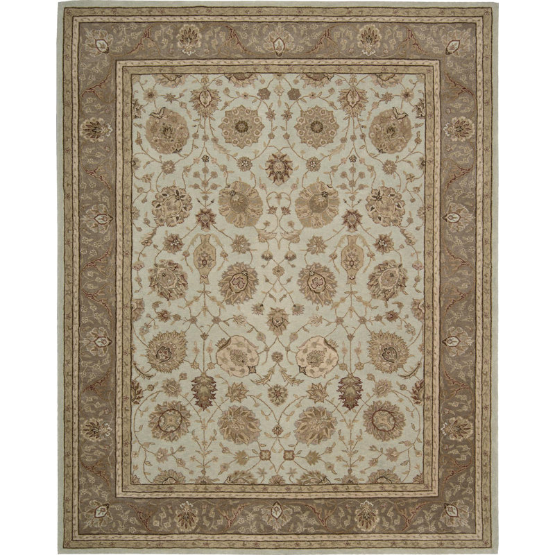 Wool Oriental Indoor Rug, Rectangle 3'9" x 5'9"
