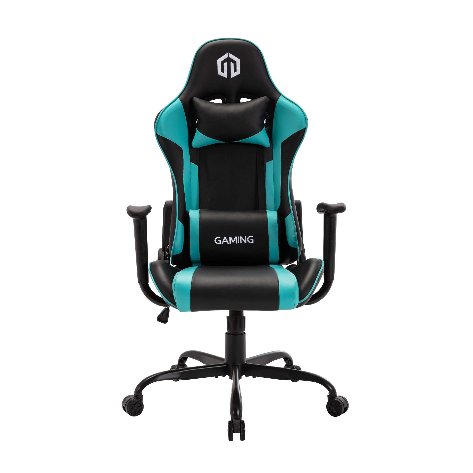 Teal and black gaming chair new arrivals