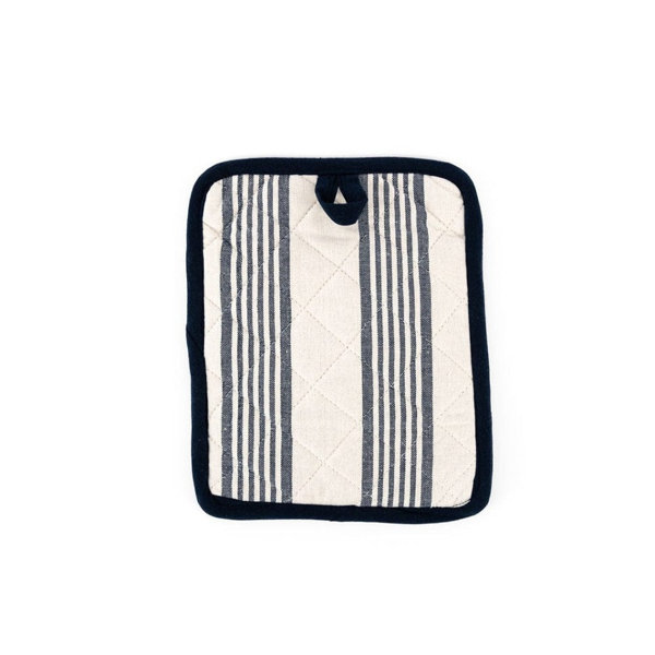 Highland Dunes Funsch Striped Cotton Potholder | Wayfair