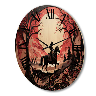 Horloge murale Western Wild West
