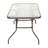 Amlie 31.5" x 55" Rectangular Tempered Glass Metal Patio Table with Umbrella Hole by Flash Furniture-1339089137