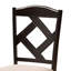 Ensemble de salle à manger 5 pièces Braceville en tissu sable rembourré Ruberwood, H 36,42 po x l 17 po x P 17,5 po