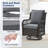 3 Pieces Outdoor Swivel Rocker Chair Set Of 2 With Small Side Table, 360-Degree Swivel Rocking Chair-655032063-655032062