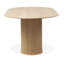 Iris Oak Oval Dining Table-87385346