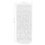 Porte-parapluies feuilles acier blanc