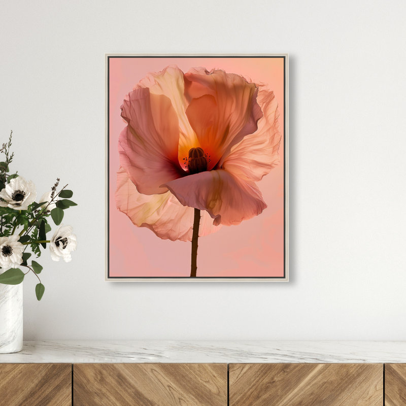 Amber Radiance I Print by Oliver Gal, 17"H x 21"W, Silver Floater Frame