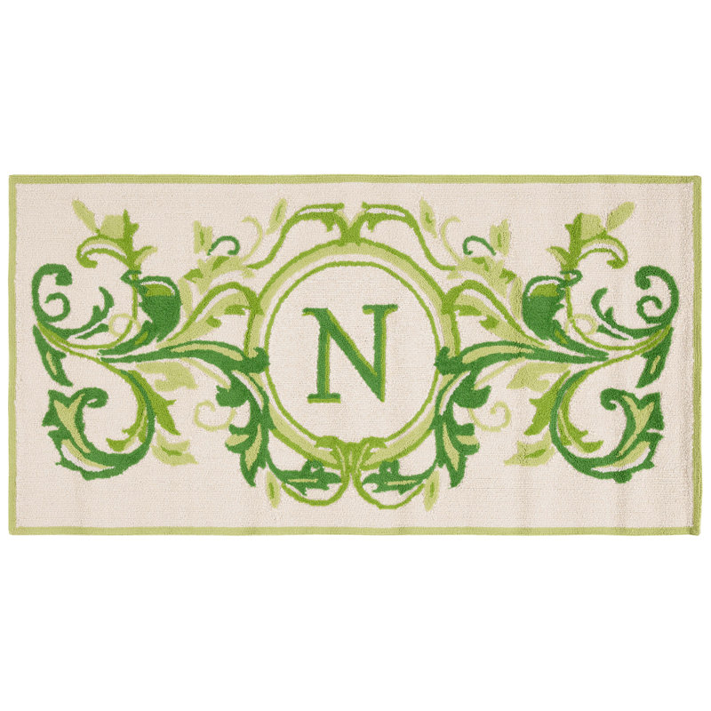 Paillasson Beldegg, N, L 36 po x L 72 po, Beige et vert