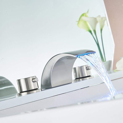 Widespread 2-handle Bathroom Faucet with Drain Assembly