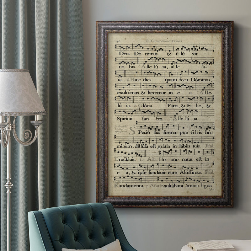 Vélin Songbook II, toile encadrée de qualité supérieure - prête à être accrochée, H 20 po x l 16 po x P 2,5 po