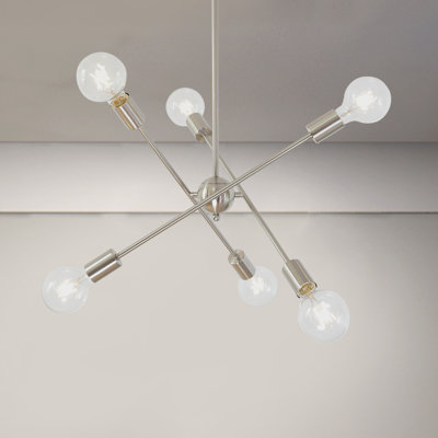 Yonker 6 - Light Dimmable Sputnik Sphere Chandelier