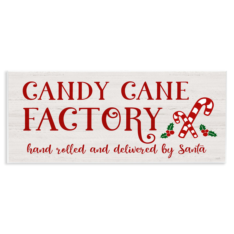 Art mural sur toile «Candy Cane Factory» par Natalie Carpentieri