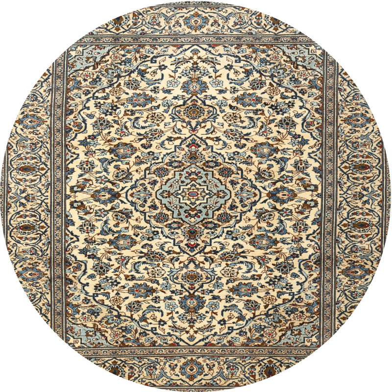Carya Oriental Indoor Rug, Round 6'