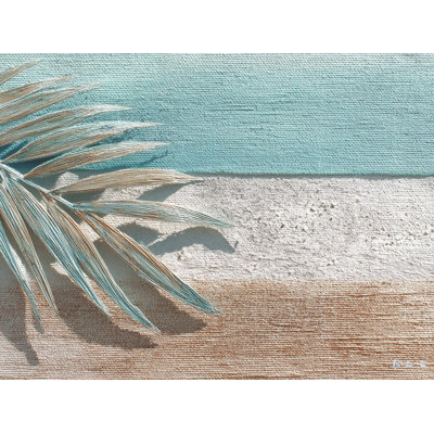 Palm Shadow Breeze Wrapped Canvas Wall Art