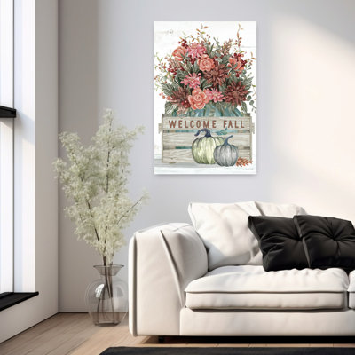 Welcome Fall Contemporary Flower Art