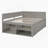 Full Size Daybed With Drawers And Shelves, Perfect For Space-Saving And Versatile Storage In Modern Homes-95349241-95349237