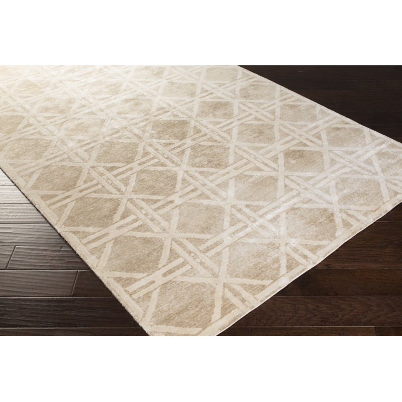 Creagh Viscose Geometric Indoor Rug, Rectangle 2' x 3'