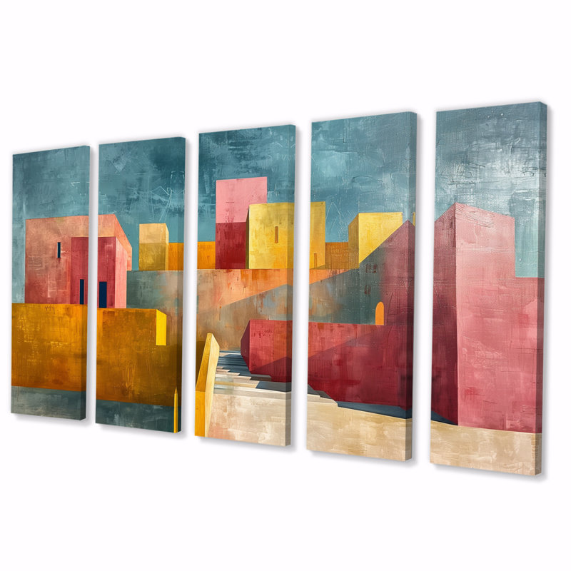 Ensemble de salon mural Erving - City Buildings, H 32 po x l 80 po