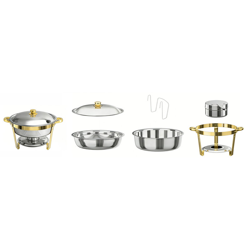 EvoNet 5 qt. Stainless Steel Round Dutch Oven Set