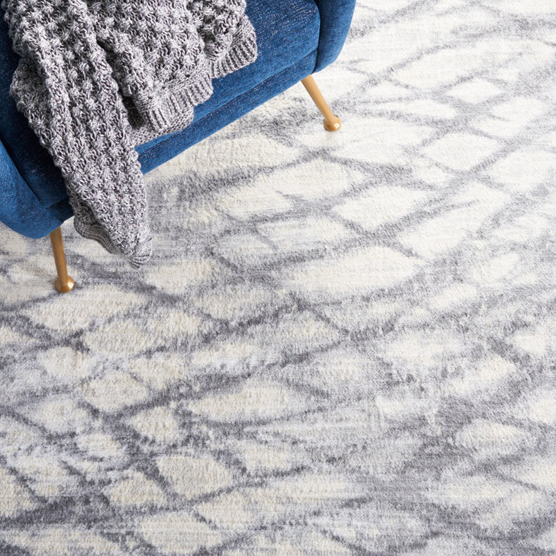 Jasper 100 Performance Abstract Rug, Round 6'7"