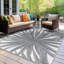 Benavidez Floral Gray/Ivory Indoor&Outdoor Area Rug-1663675420